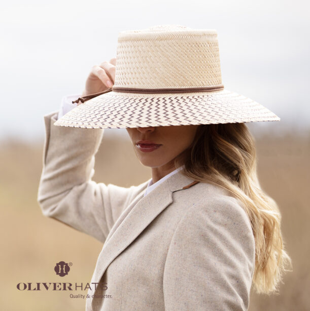Lorette. Palma Wayuu natural & marrón con cinta Pacific Brown.